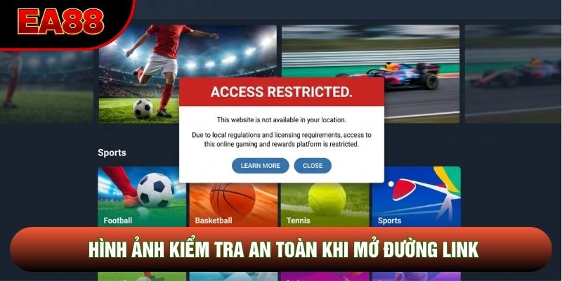 Hình ảnh kiểm tra an toàn khi mở đường link Hình ảnh kiểm tra an toàn khi mở đường link