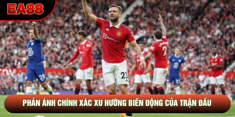 Phản ánh chính xác xu hướng biến động của trận đấu