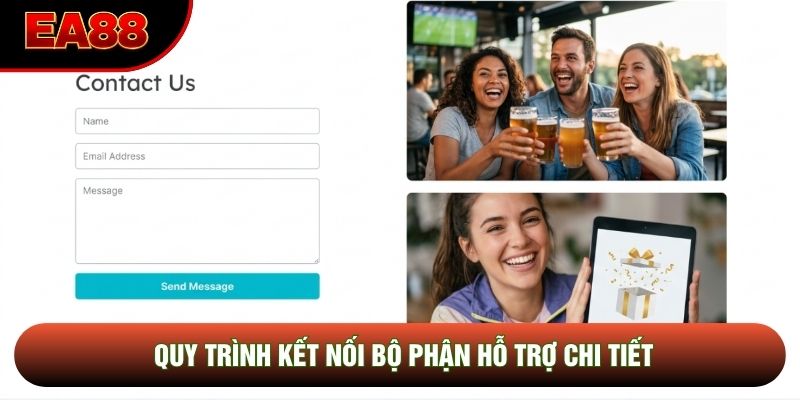 Quy trình kết nối bộ phận hỗ trợ chi tiết